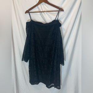 💕Donna Morgan | Off The Shoulder Lace Shift Dress | Black |